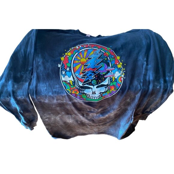 Men’s Large Blue Tye Dye Skull Concert Tee NWOT - Picture 4 of 4